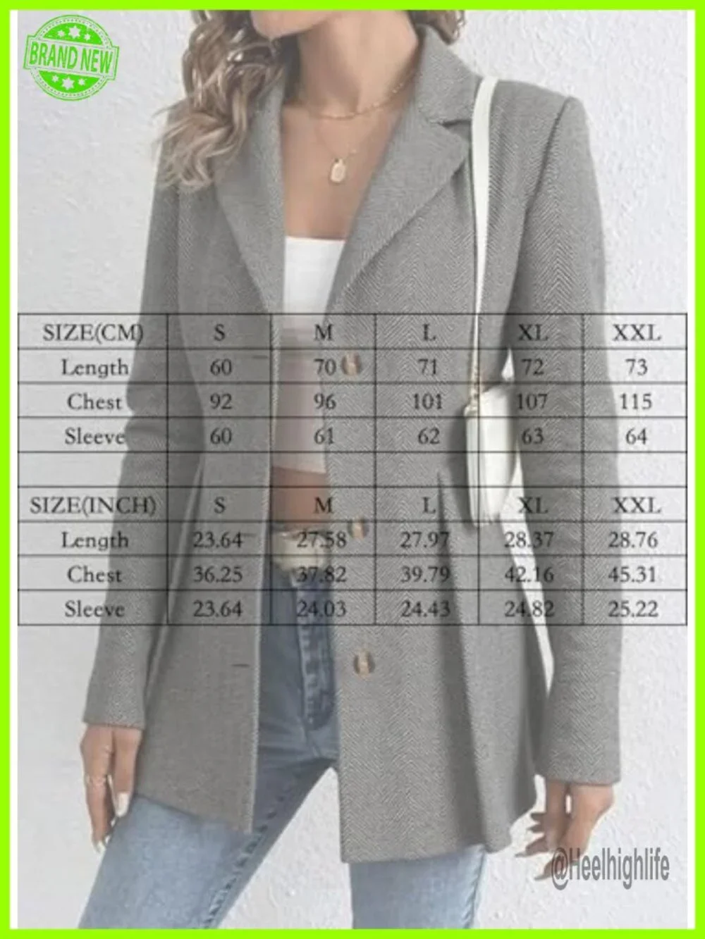 Lightweight Open Front Blazer Cardigan with Lapel Collar and Button Front